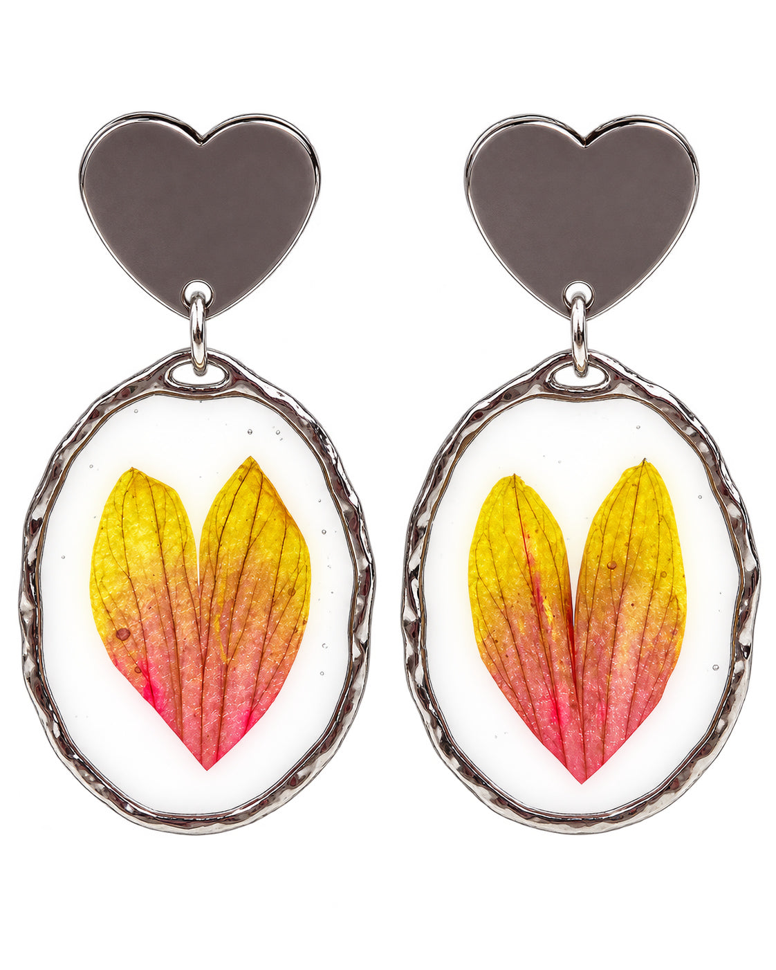 Heart on fire oval
