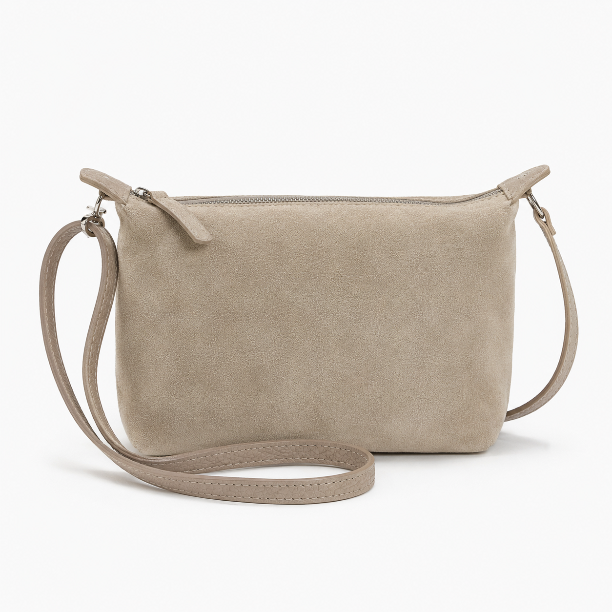 Mimi Echtledertasche – Hellbeige