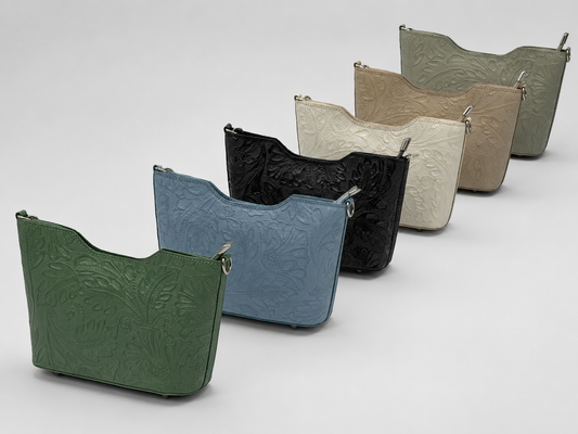 Maxi geprägt Echtleder-Tasche