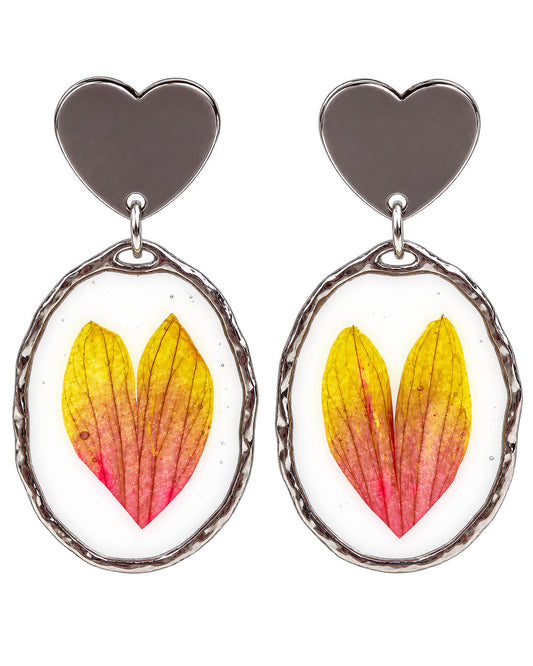 Heart on fire oval
